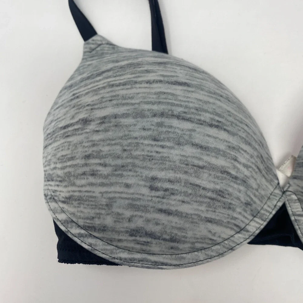 Victorias‎ Secret Pink Wear Everywhere Lightly Lined Bra UW Gray Women's 32DD